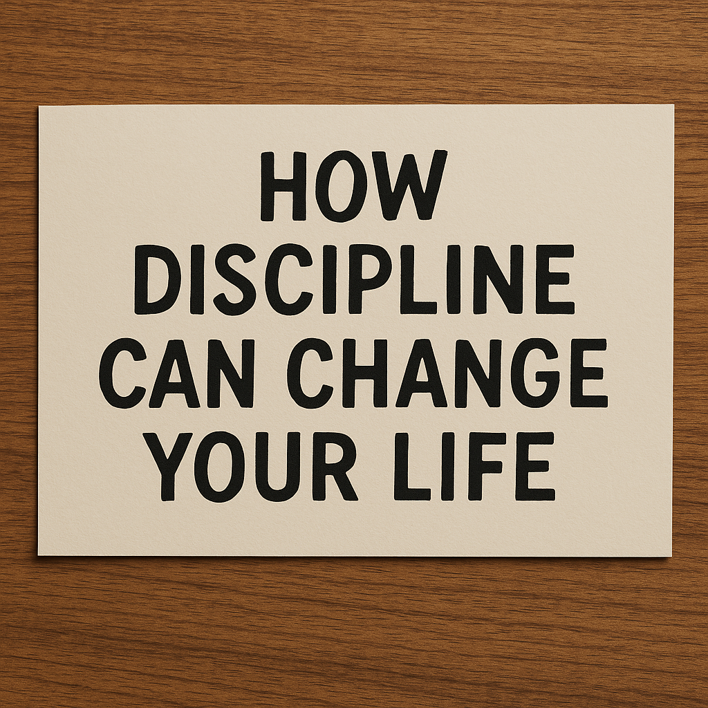 How discipline change