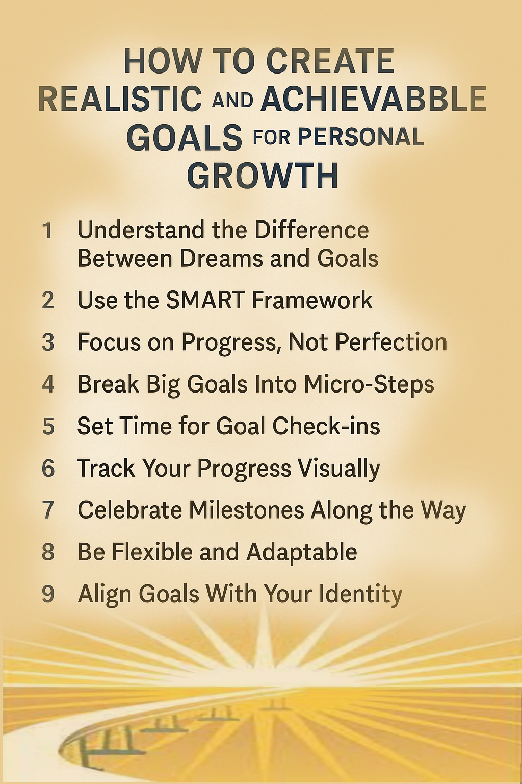 How to Create a Realistic Goals