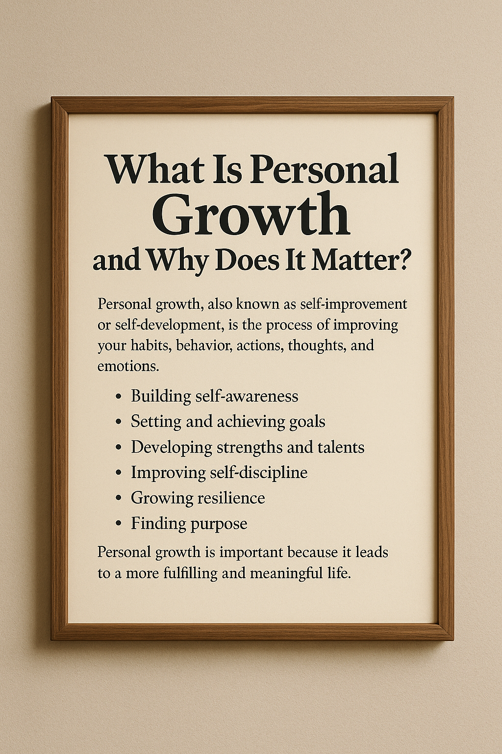 What Is Personal Growth